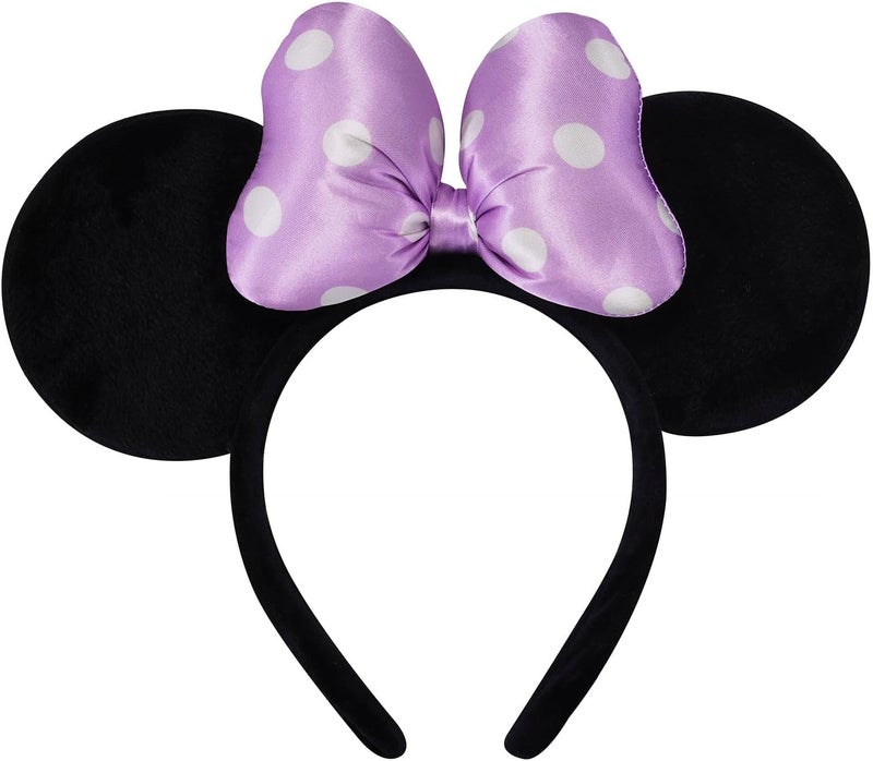 ODOCARE Store Handmade Mouse Ears Headband for Women and Ladies, Polka Dot Bow Minnie Ears Costume Accessories - Image 1
